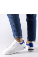 Biało-granatowe sneakersy Leland - Solea