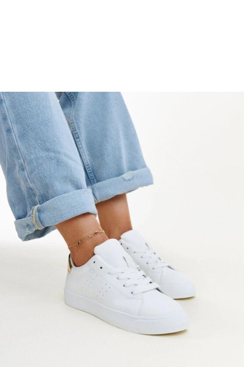 Biało-złote sneakersy Akila - Solea Biało-złote sneakersy Akila - Solea