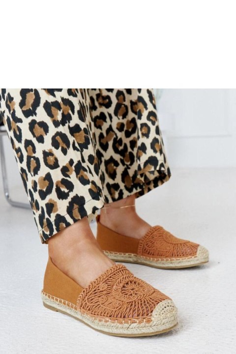 Brązowe espadryle z haftem Kalba - Solea Brązowe espadryle z haftem Kalba - Solea