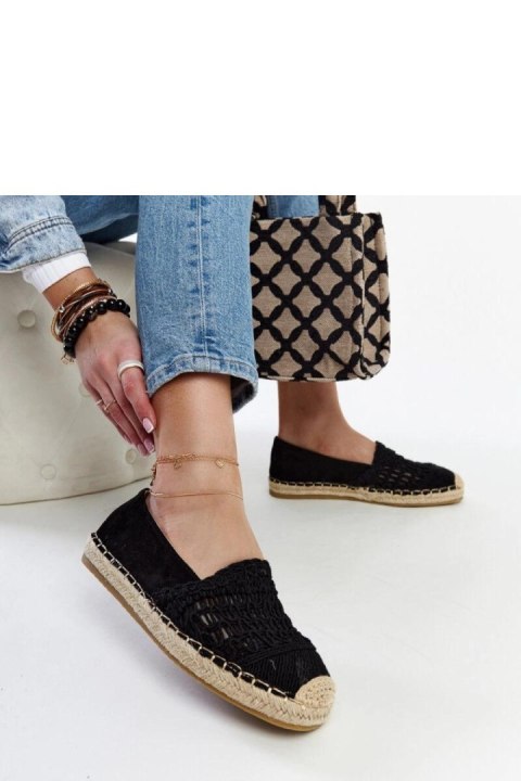 Czarne ażurowe espadryle Gordana - Solea Czarne ażurowe espadryle Gordana - Solea