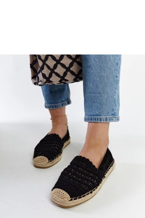 Czarne ażurowe espadryle Gordana - Solea Czarne ażurowe espadryle Gordana - Solea