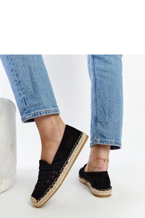 Czarne ażurowe espadryle Gordana - Solea Czarne ażurowe espadryle Gordana - Solea