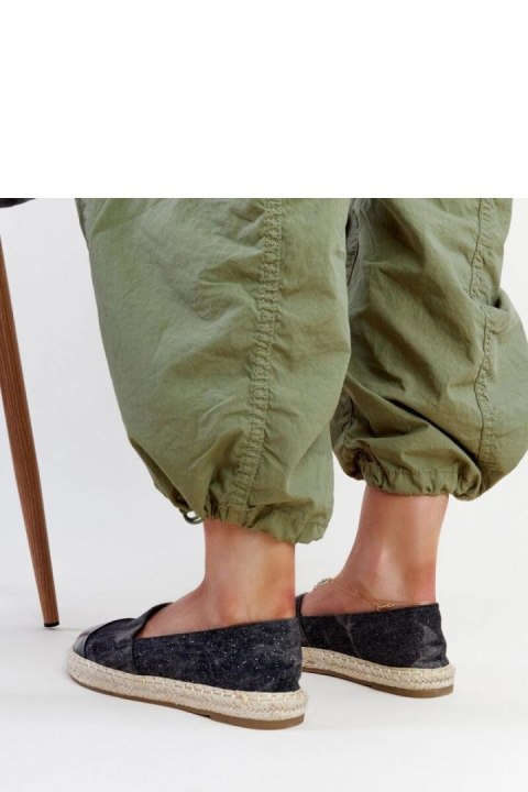 Czarne błyszczące espadryle Surana - Solea Czarne błyszczące espadryle Surana - Solea