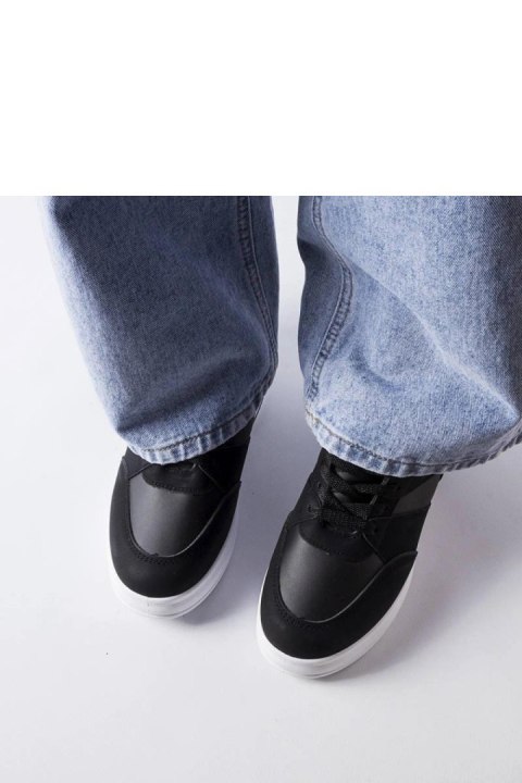 Czarne sneakersy na koturnie CinqMars - Solea Czarne sneakersy na koturnie CinqMars - Solea