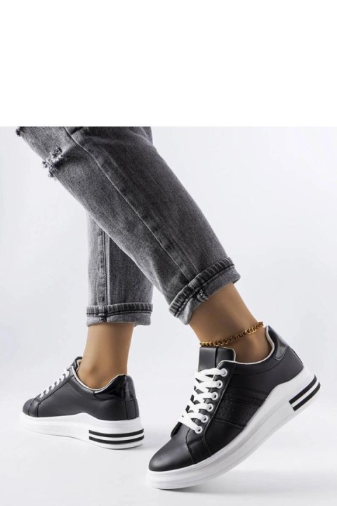 Czarne sneakersy na platformie Lanoie - Solea Czarne sneakersy na platformie Lanoie - Solea