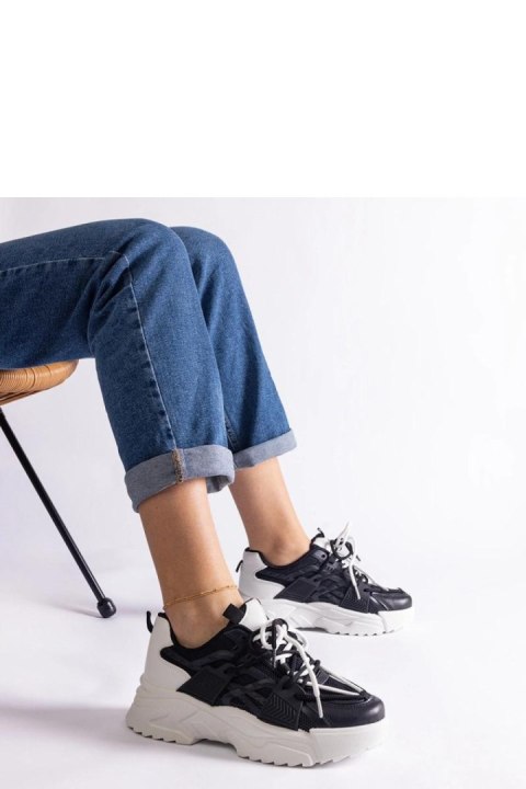 Czarne sneakersy sportowe damskie Alva - Solea Czarne sneakersy sportowe damskie Alva - Solea