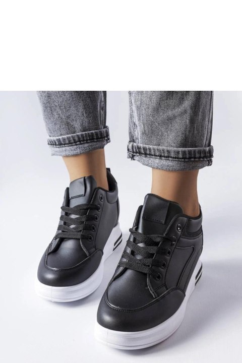 Czarne sneakersy z brokatem Bonevil - Solea Czarne sneakersy z brokatem Bonevil - Solea