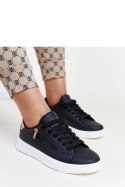 Czarne sneakersy z suwakiem na boku Shanna - Solea