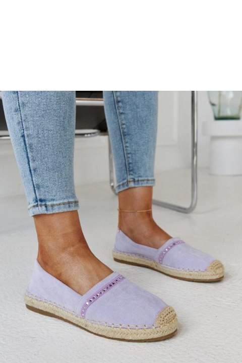 Fioletowe espadryle z cyrkoniami Abia - Solea Fioletowe espadryle z cyrkoniami Abia - Solea
