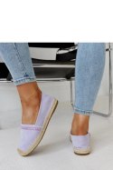 Fioletowe espadryle z cyrkoniami Abia - Solea