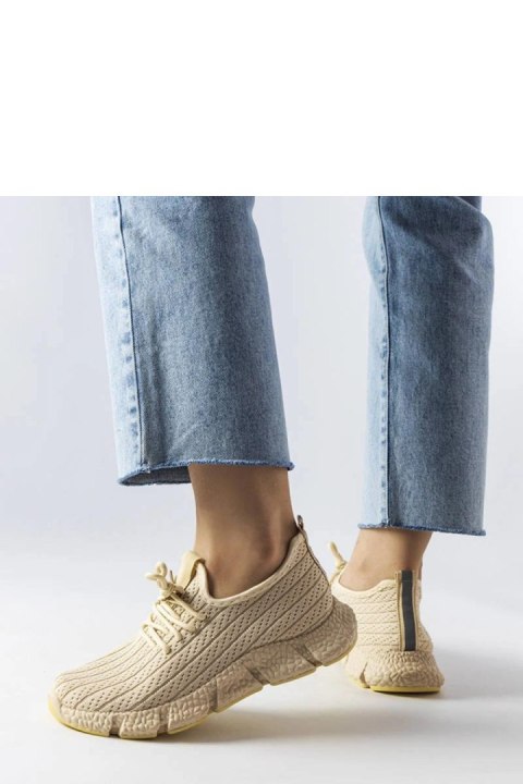 Jasnobeżowe sportowe sneakersy Élodie - Solea Jasnobeżowe sportowe sneakersy Élodie - Solea