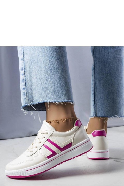 Kremowe sneakersy z różowymi wstawkami Olympia - Solea Kremowe sneakersy z różowymi wstawkami Olympia - Solea