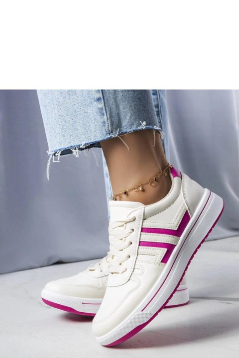 Kremowe sneakersy z różowymi wstawkami Olympia - Solea Kremowe sneakersy z różowymi wstawkami Olympia - Solea