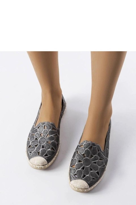 Szare ażurowe espadryle Lamarre - Solea Szare ażurowe espadryle Lamarre - Solea