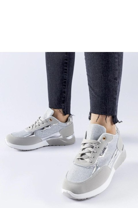 Szare brokatowe sneakersy Roganzuolo - Solea
