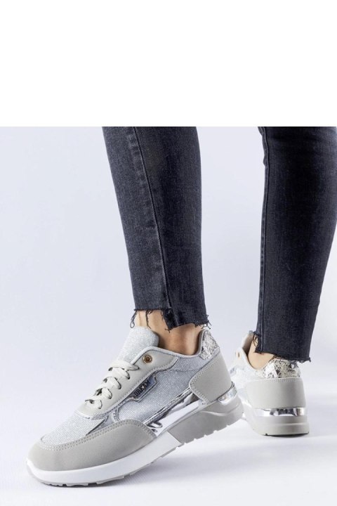 Szare brokatowe sneakersy Roganzuolo - Solea Szare brokatowe sneakersy Roganzuolo - Solea