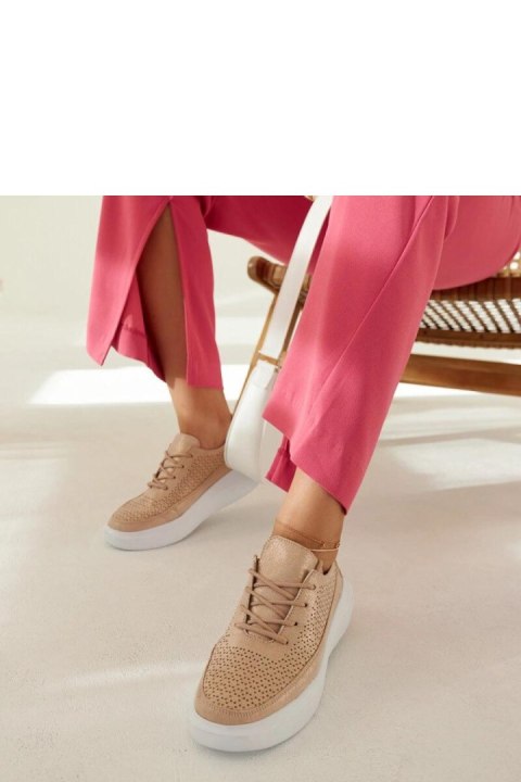 Złote sneakersy na platformie Lori - Solea Złote sneakersy na platformie Lori - Solea