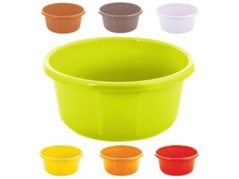 Miska plastikowa 7,5l okrągła mix kolorów Miska plastikowa 7,5l okrągła mix kolorów