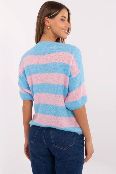 Sweter Damski Model MI-SW-2503.84 Blue - Italy Moda Sweter Damski Model MI-SW-2503.84 Blue - Italy Moda
