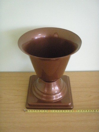 Wazon flakon gazon niski miedziany 25cm Wazon flakon gazon niski miedziany 25cm
