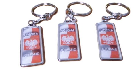 Brelok metalowy POLSKA 10szt 5459 Brelok metalowy POLSKA 10szt 5459
