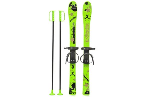 Narty dziecięce + kijki 90cm Narty dziecięce + kijki 90cm