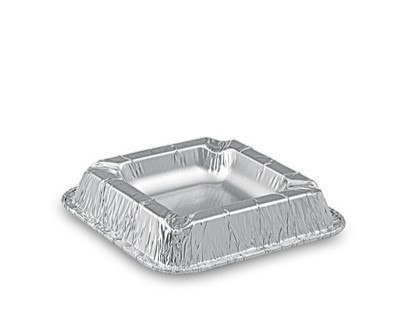 Popielniczka aluminiowa 100szt. kwadrat | 39-12 Popielniczka aluminiowa 100szt. kwadrat | 39-12