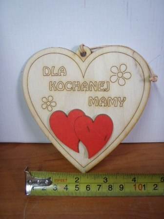 Serce wiszące dla mamy , 13 x 12 cm Serce wiszące dla mamy , 13 x 12 cm