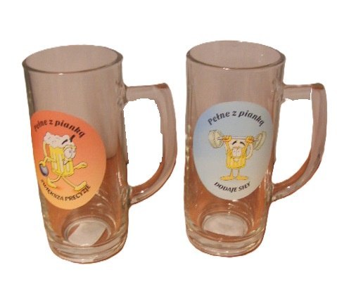 Kufel szklany humor 500ml Kufel szklany humor 500ml
