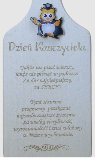 Deska Dzień Nauczyciela 23 x 10 cm | P750-D10 Deska Dzień Nauczyciela 23 x 10 cm | P750-D10
