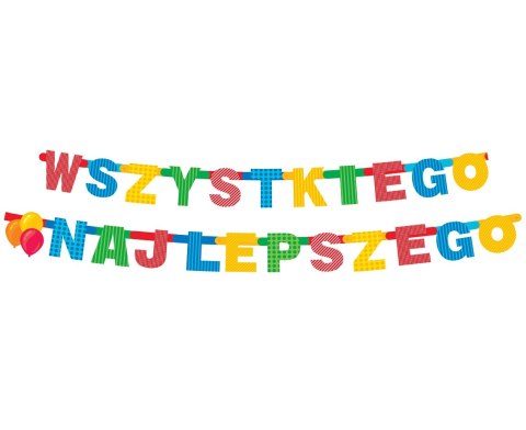 Girlanda 230cm WSZYSTKIEGO NAJLEPSZEGO | PF-GWSN Girlanda 230cm WSZYSTKIEGO NAJLEPSZEGO | PF-GWSN