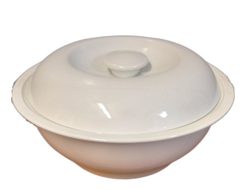 Miska z pokrywą biała porcelana | SN01304 Miska z pokrywą biała porcelana | SN01304