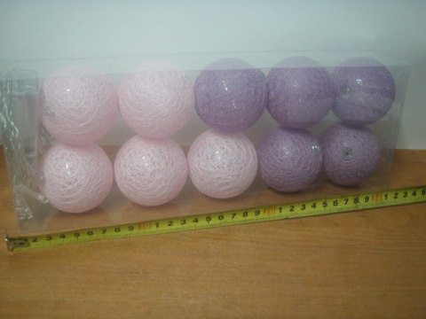 Lampki na baterie 10szt. COTTON BALLS | 475385 Lampki na baterie 10szt. COTTON BALLS | 475385