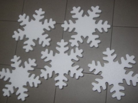 Śnieżynka 5szt. styropianowa 30/2cm | 467 Śnieżynka 5szt. styropianowa 30/2cm | 467