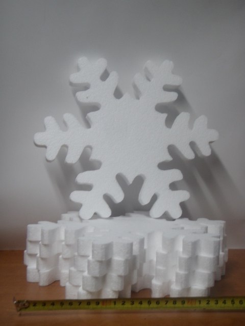 Śnieżynka 5szt. styropianowa 30/2cm | 467 Śnieżynka 5szt. styropianowa 30/2cm | 467