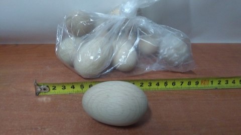 Jajko 10szt. drewniane naturalne Jajko 10szt. drewniane naturalne