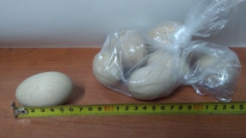 Jajko 10szt. drewniane naturalne Jajko 10szt. drewniane naturalne