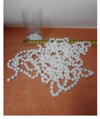 Łańcuch perły białe 7,5mm | 4599 Łańcuch perły białe 7,5mm | 4599