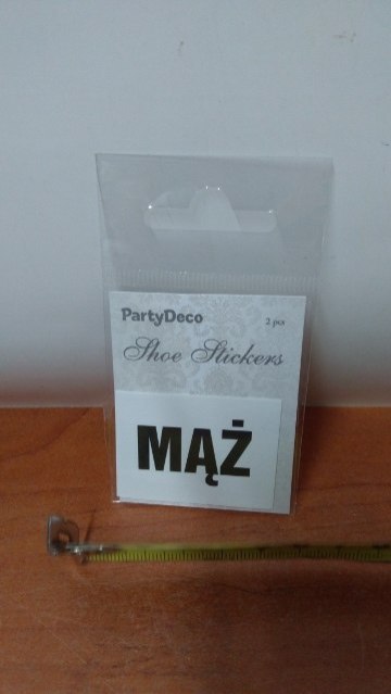 Naklejki na buty 2szt. MĄŻ Naklejki na buty 2szt. MĄŻ