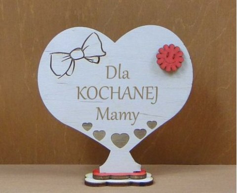 Serce stojące MAMA 11,5 x 11 cm. Serce stojące MAMA 11,5 x 11 cm.
