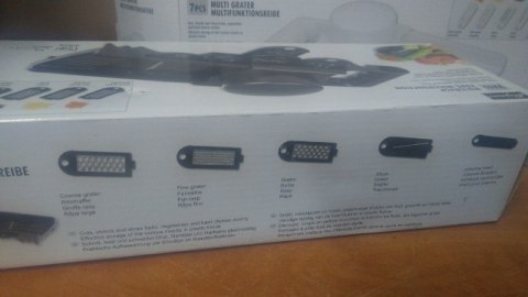 Tarka wielofunkcyjna do warzyw 7el. w pudełku Tarka wielofunkcyjna do warzyw 7el. w pudełku