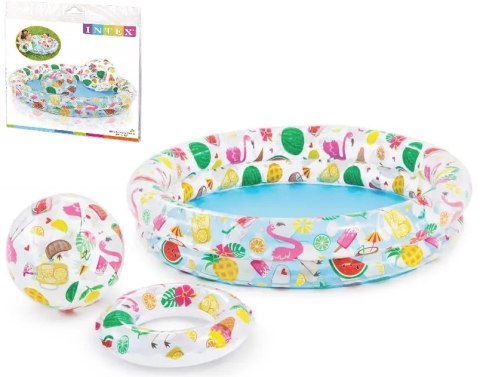 Basen dmuchany 122x25+piłka+koło 59460 INTEX Basen dmuchany 122x25+piłka+koło 59460 INTEX