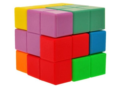 Magiczna kolorowa KOSTKA typu Tetris | GR0153 Magiczna kolorowa KOSTKA typu Tetris | GR0153