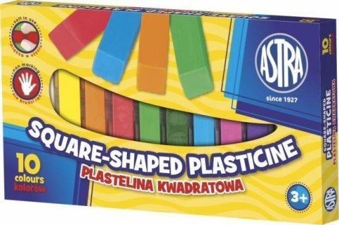 Plastelina 10szt. kwadratowa ASTRA | 7498 Plastelina 10szt. kwadratowa ASTRA | 7498