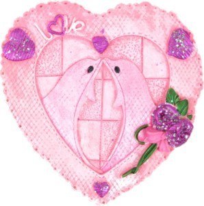 Serce na magnes 8,5x8cm | WA-384Z Serce na magnes 8,5x8cm | WA-384Z