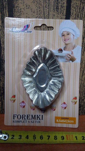 Foremki metalowe 4szt. BABECZKI Foremki metalowe 4szt. BABECZKI