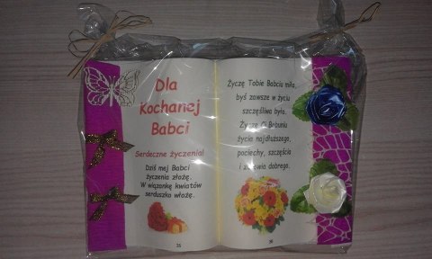 Książka wypukła A5 dla babci Książka wypukła A5 dla babci
