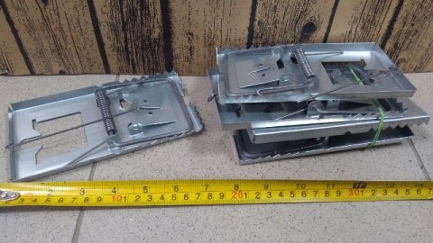 Pułapka na szczury 5szt. metalowa 17x7cm | 920456 Pułapka na szczury 5szt. metalowa 17x7cm | 920456