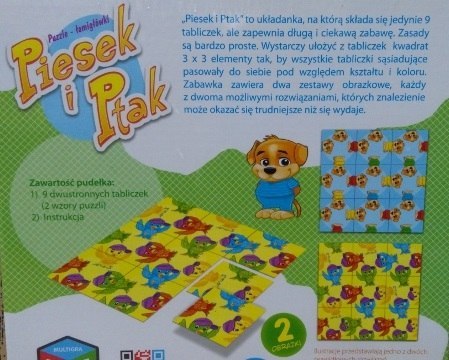 Puzzle i łamigłówki PIESEK I PTAK Puzzle i łamigłówki PIESEK I PTAK