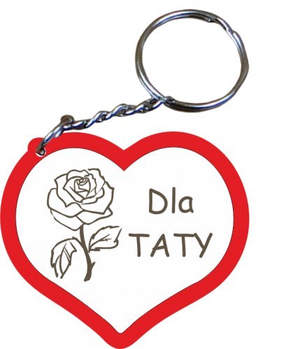 Brelok drewniany Dla Taty 5 szt Brelok drewniany Dla Taty 5 szt